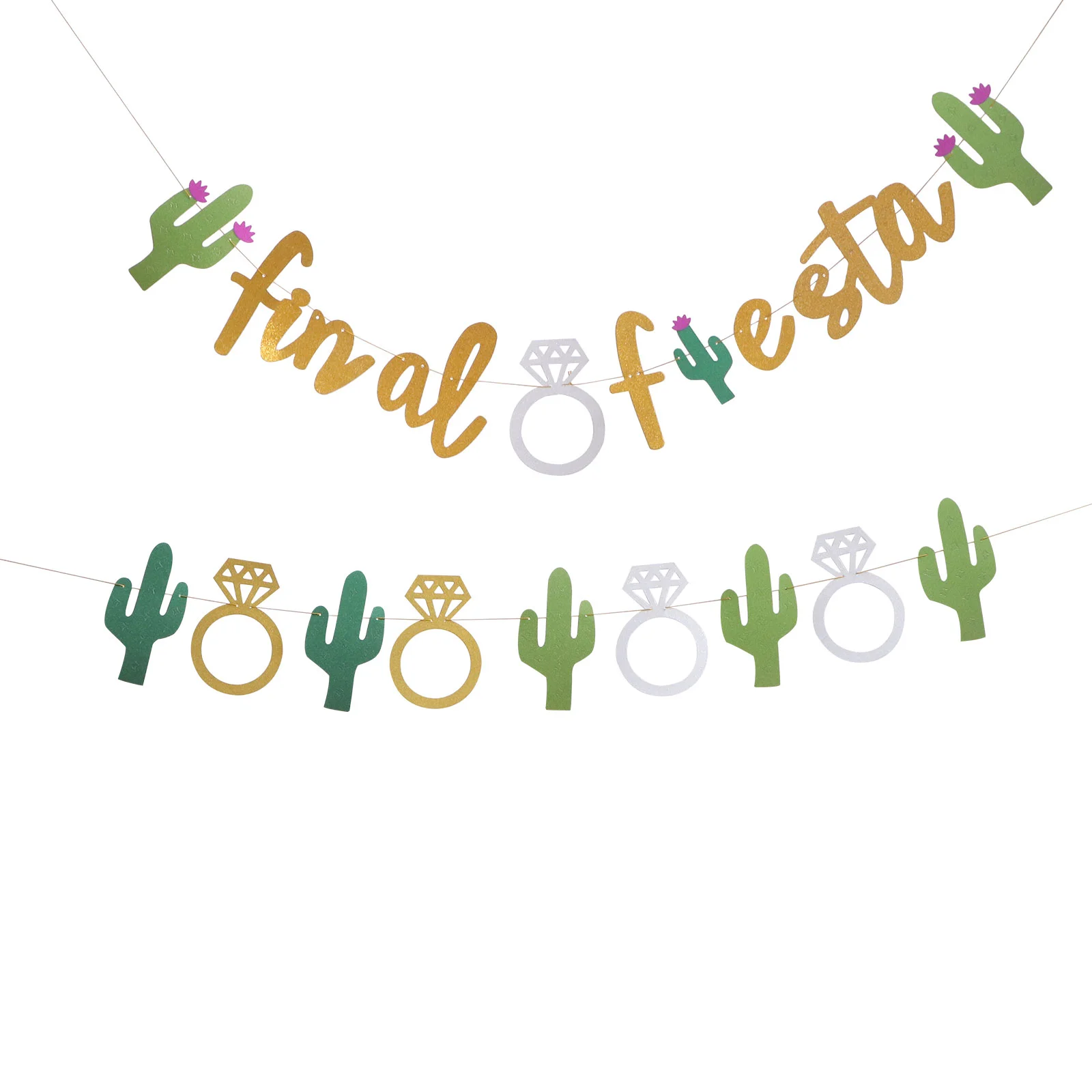 

2 шт., Декоративная гирлянда в виде кактуса и фиеста