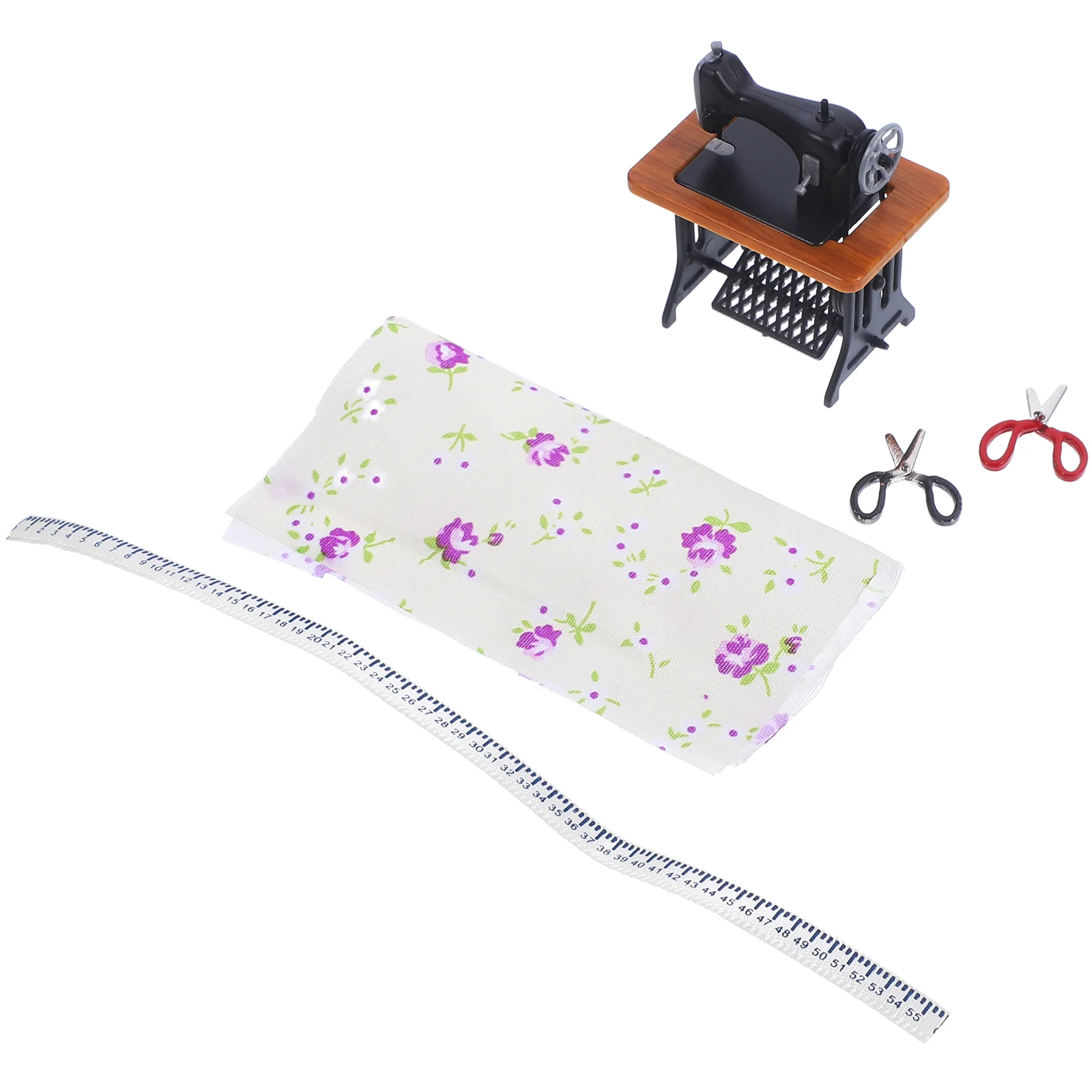 

Simulation Sewing Machine Home Decor Miniature House Accessories Tiny Plastic Model Decoration