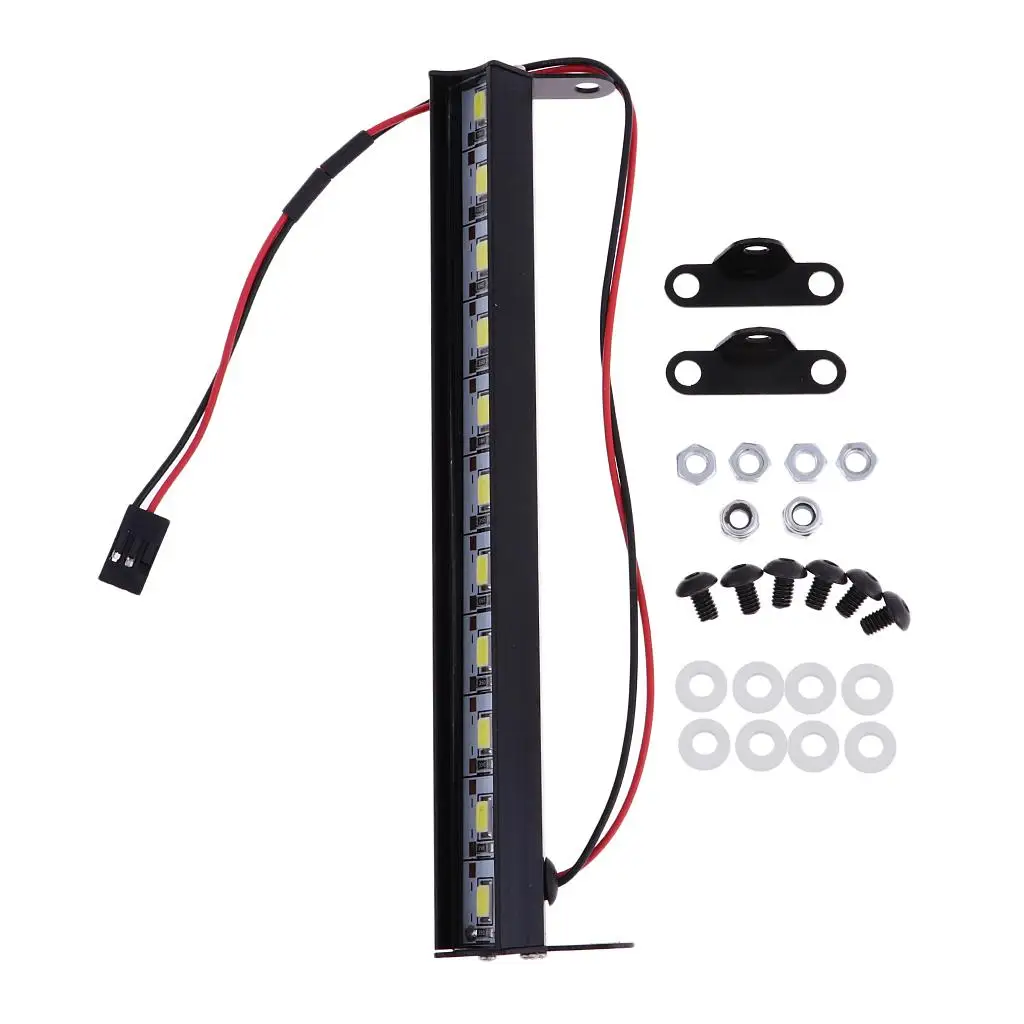 Metal Roof Lamp LED Light Bar for 1/10 RC Rock Crawler RC4WD D90 CC01 Parts |