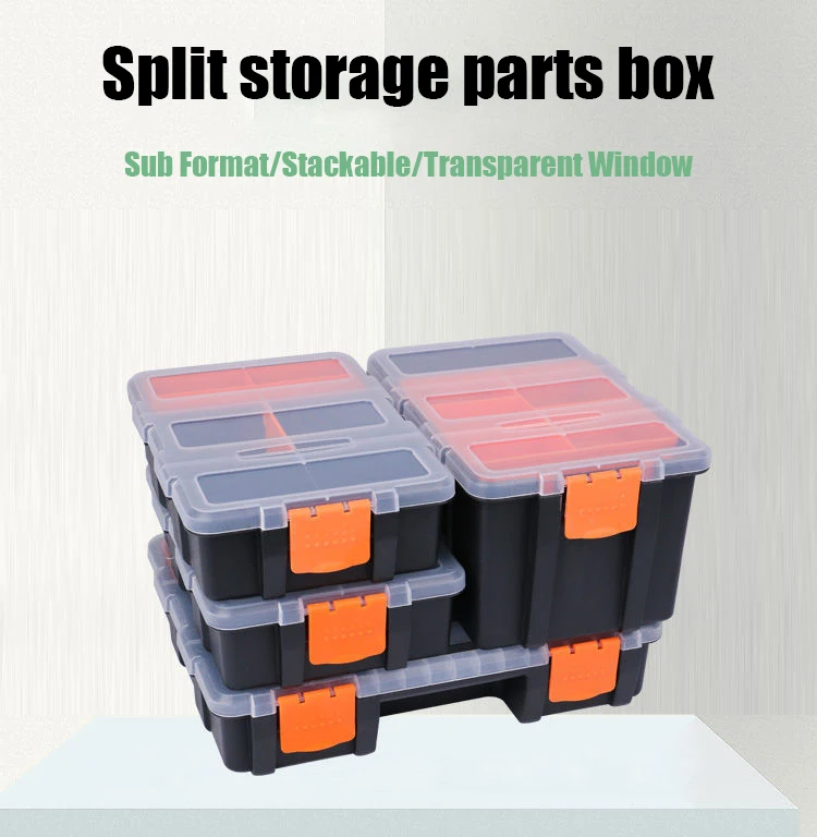 

PP Transparent Empty Tools Box Rigid Plastic Case Small Screwdriver Set Parts Organizer Suitcase Waterproof Case Potable Toolbox