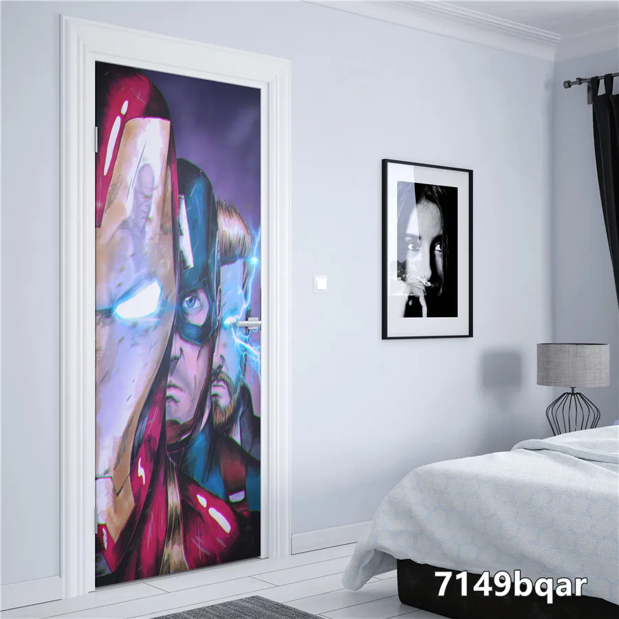 Настенные наклейки мстители супергерой Marvel абстрактное искусство настенные для