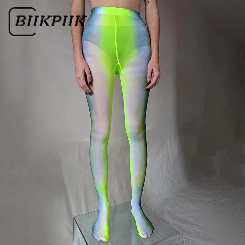 

Леггинсы BIIKPIIK женские в стиле панк, повседневные спортивные облегающие штаны с принтом, Винтажные эластичные джоггеры с высокой талией для ...