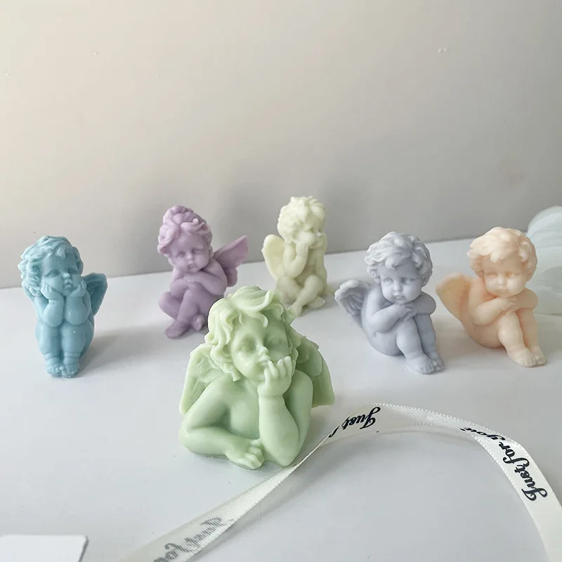 

Angel Baby with Multiple Shapes Silicone Mold Fondant Biscuit Candy Chocolate Ice Cream Mould Epoxy Resin Molds DIY Homemade