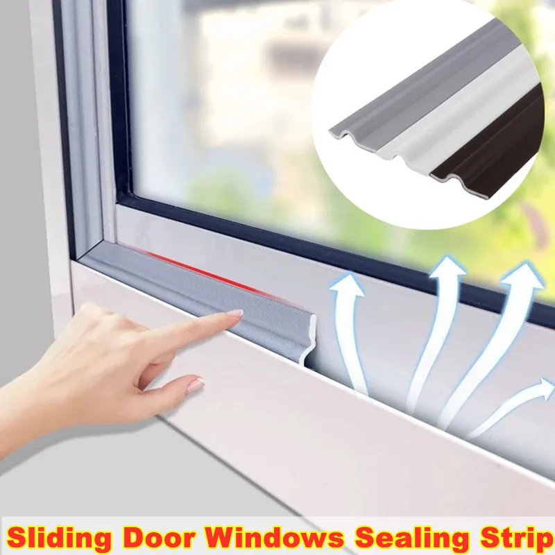 

6m New Sliding Door Windows Sealing Strip Self Adhesive Acoustic Foam Windproof Soundproof Weather Stripping Gap Filler Tape
