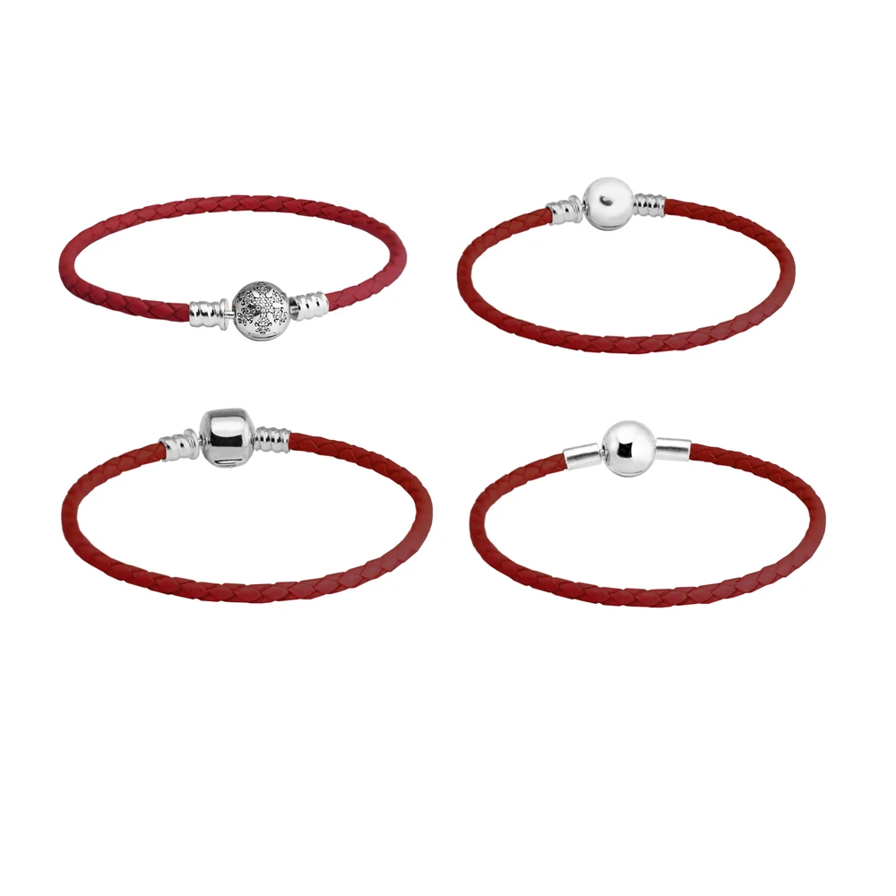 Женские браслеты из серебра 100% пробы с застежкой-шариком