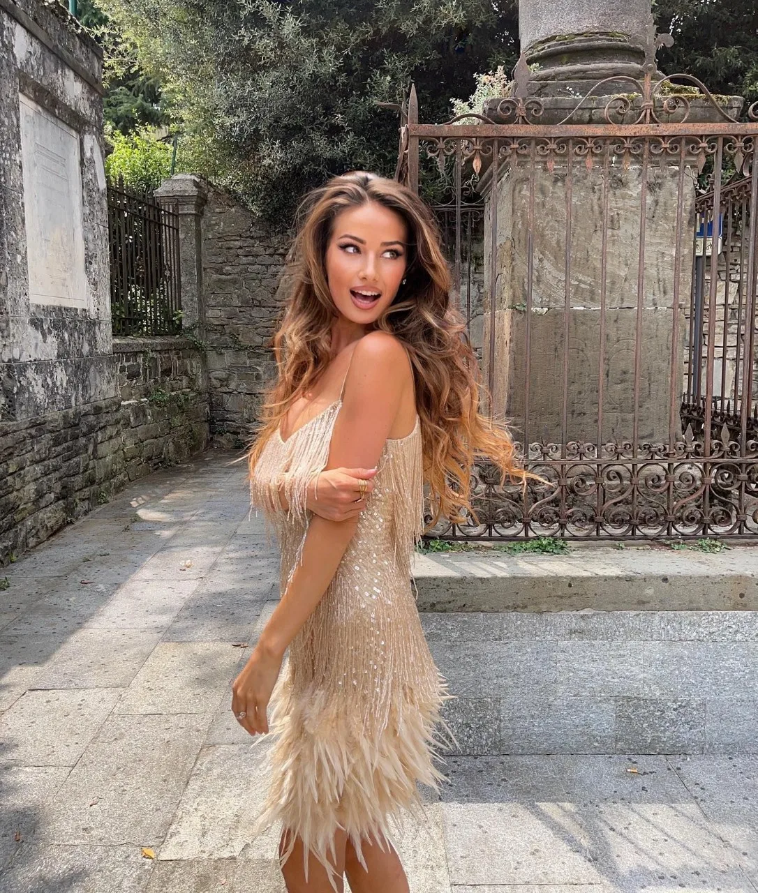 Пикантное женское платье с бахромой и блестками Прошитые перьями лето 2022