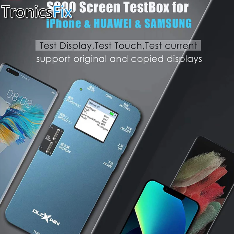 DLZXWIN DL S300 Screen ITestBox for IPhone 6-12promax 13 Mini Huawei Samsung Series LCD Screen True Tone 3D Touch Testing Tools