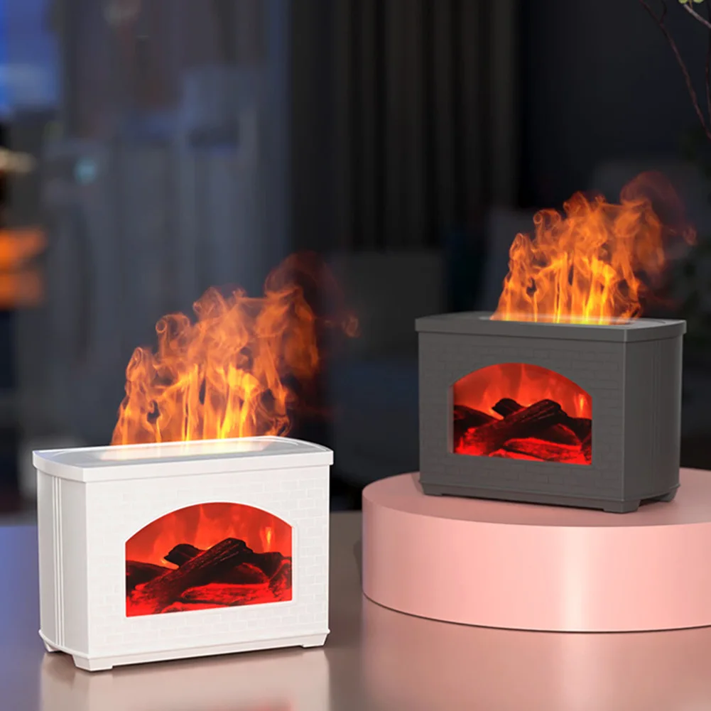 

Simulated Fireplace Aromatherapy Humidifiers Moisturize Skin Flame Air Humidifier Relieve Fatigue Safety Tools Air Purification