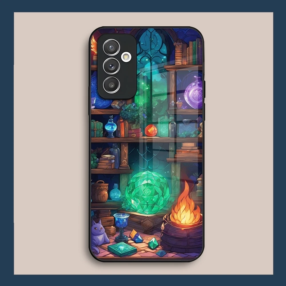 Чехол для телефона Game D-Dungeons D-Dragons Glass Samsung S23 S25 S24 S22 S21 S20 A14 A55 A52 A32 FE Ultra Pro Plus Coque