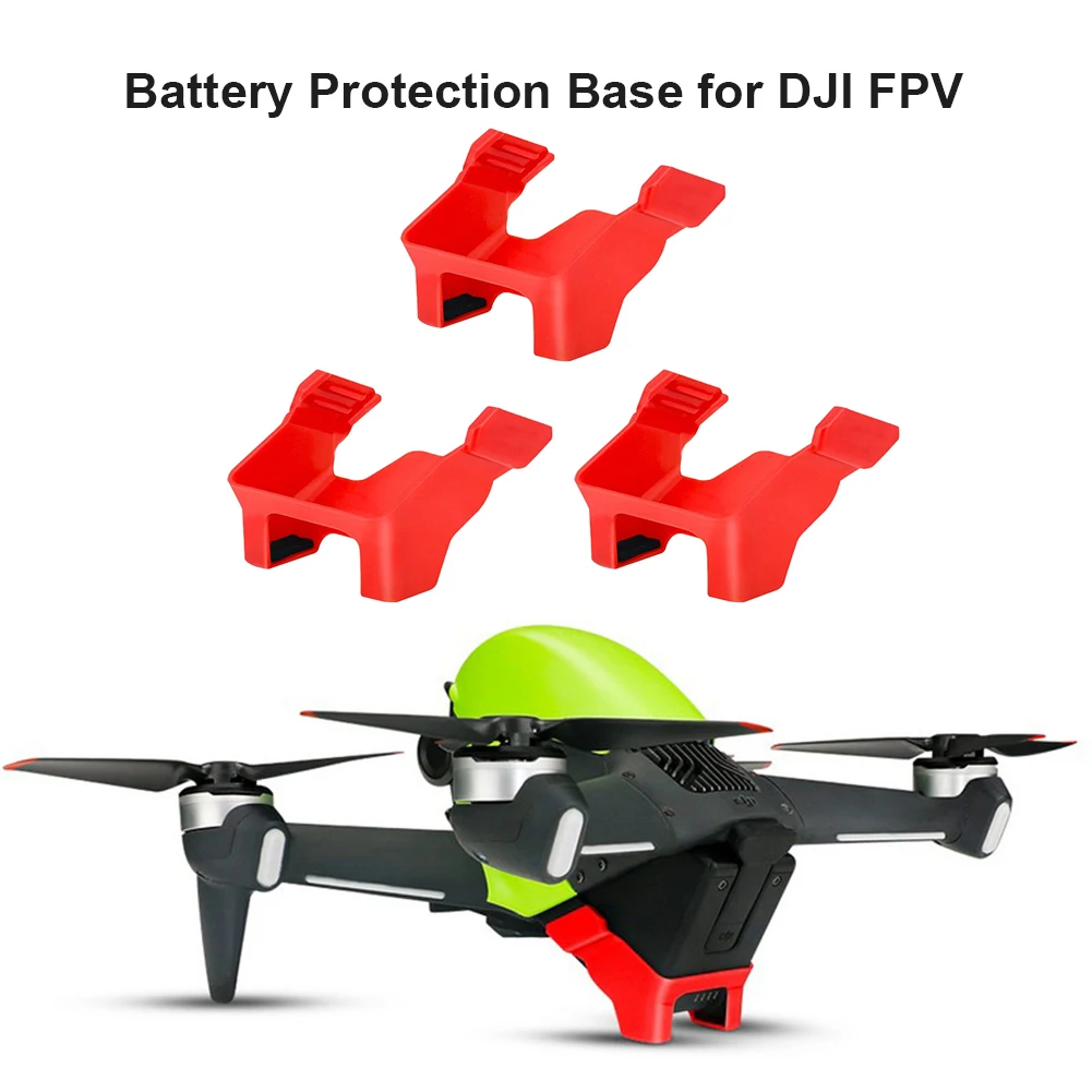 Защитное основание для батареи летательного аппарата DJI FPV съемный красный набор