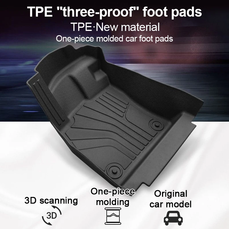 Фото TPE для GWM Wey Coffee 01 GWM Wey 05 2021 ~ 2024 2025 2WD 4WD PHEV Негрязные водонепроницаемые автомобильные коврики для ног, коврик для ног №2