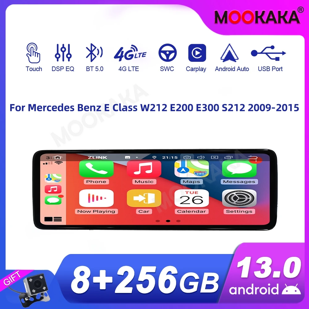 Для Mercedes Benz E Class W212 E200 E300 S212 2009-2015 автомобильный радиоприемник мультимедийный