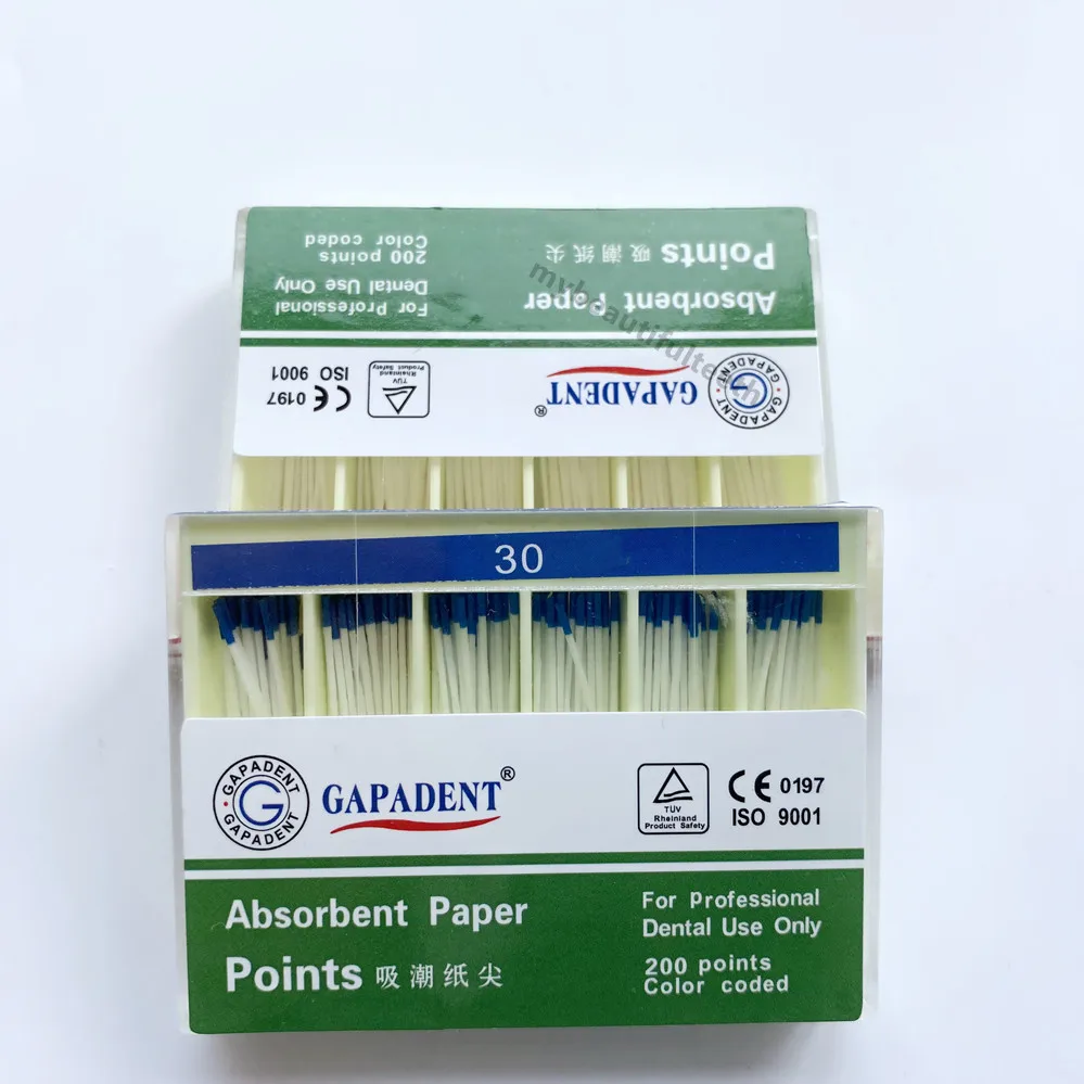 

2~20Box Dental Absorbent Paper Points 30# Blue Code