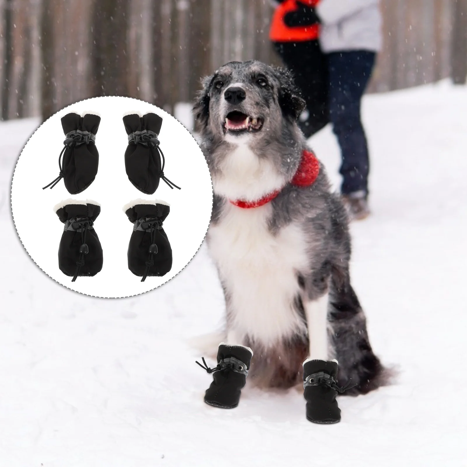 

Dog Shoes Boots Winter Pet Paw Dogs Snow Cat Puppy Socks Booties Protector Protectors Antiskid Skid Sneakers Warm Non Anti