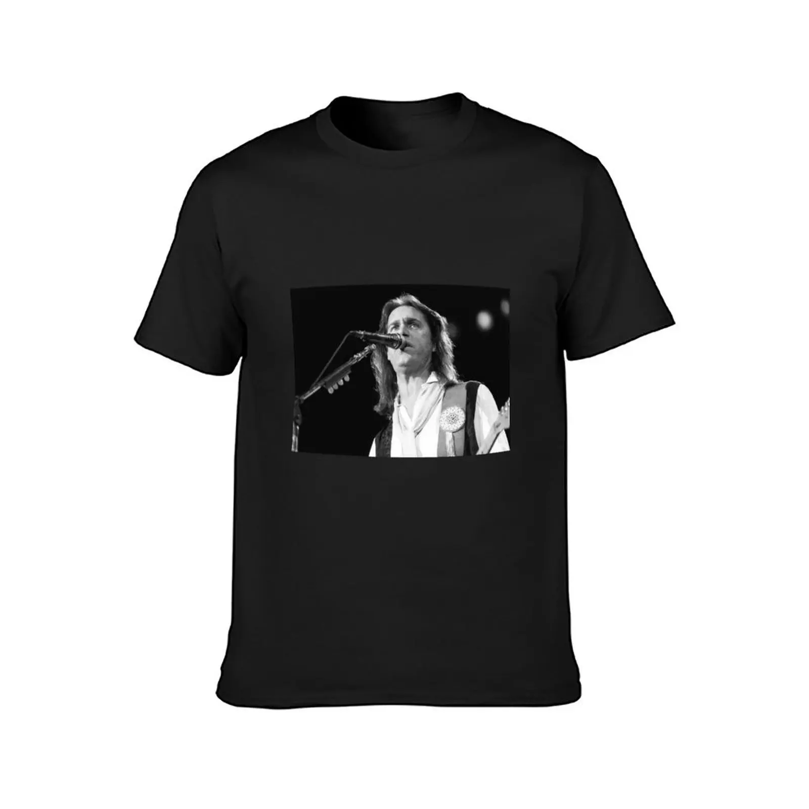 Dan Fogelberg - BW футболка фотография винтажная графическая мужская тренировочная