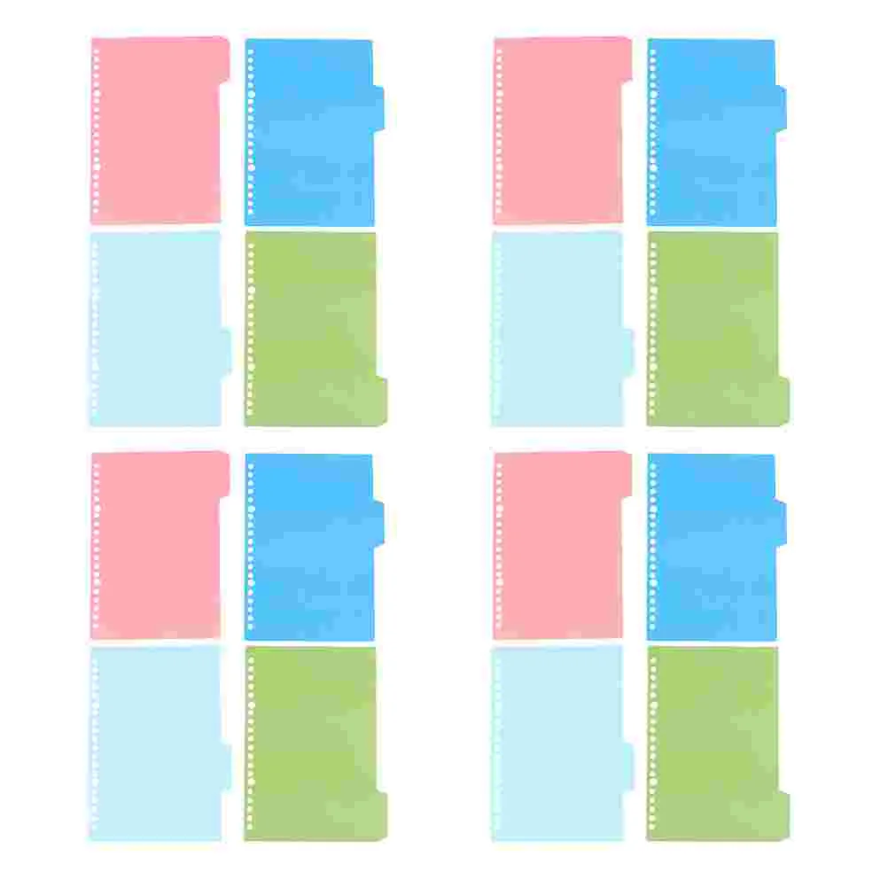 

12 Sets of Household Tab Dividers Office Binder Tabs Plastic Binder Dividers Note Supply