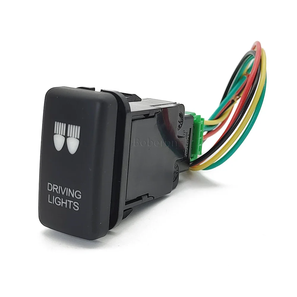 

1 шт. для Toyota Tacoma Land Cruiser Reiz Hilux Prado 120 FJ круизные автомобильные резервные фары для бампера DRL Стандартный кнопочный переключатель