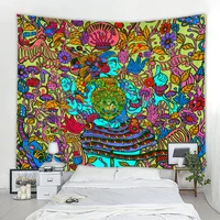 geometric illustration background decorative tapestry mandala boho decorative wall cloth tapestry home decor tapestry