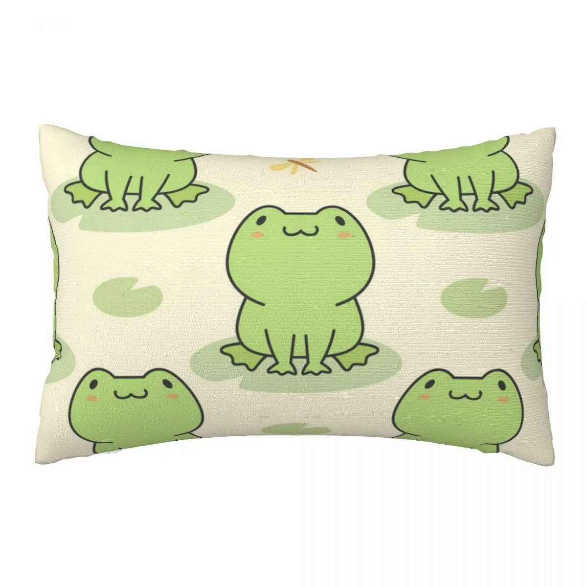 

Cute Frog Pattern Decorative Pillow Covers Throw Pillow Cover Home Pillows Shells Cushion Cover Zippered Pillowcase