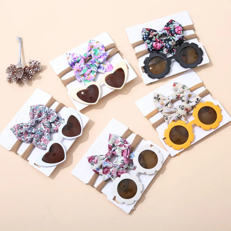 

3 шт., детские солнцезащитные очки с большим бантом