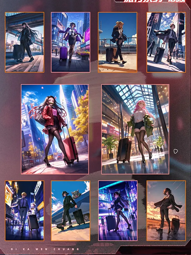 Доски Dika Wave 2 Demon Slayer коллекция Nezuko Shinobu японское аниме Kimetsu Yaiba коробка-бустер Tcg