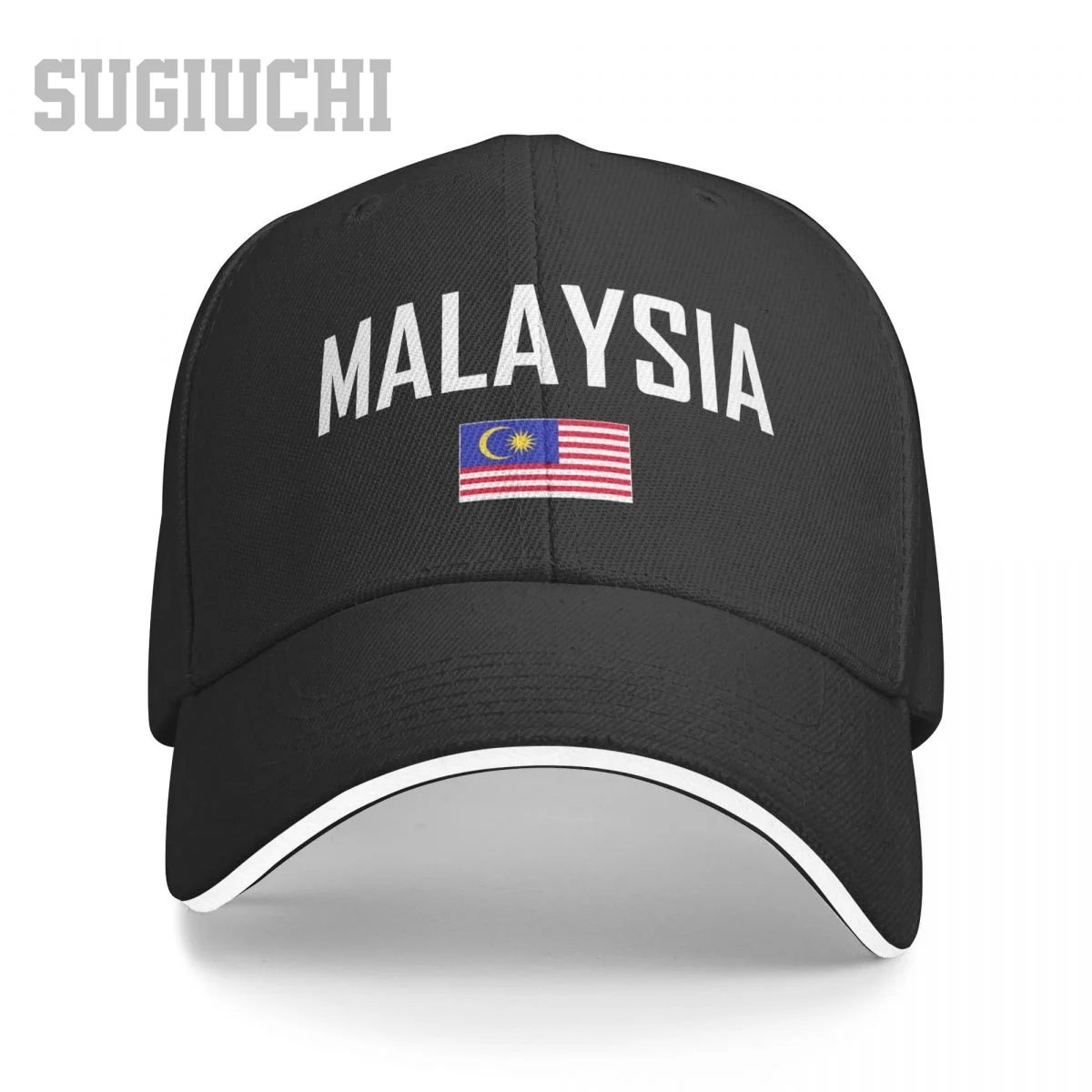

Unisex Sandwich MALAYSIA Flag And Font Baseball Cap Men Women Hip Hop Caps Snapback Golf Hat Fishing