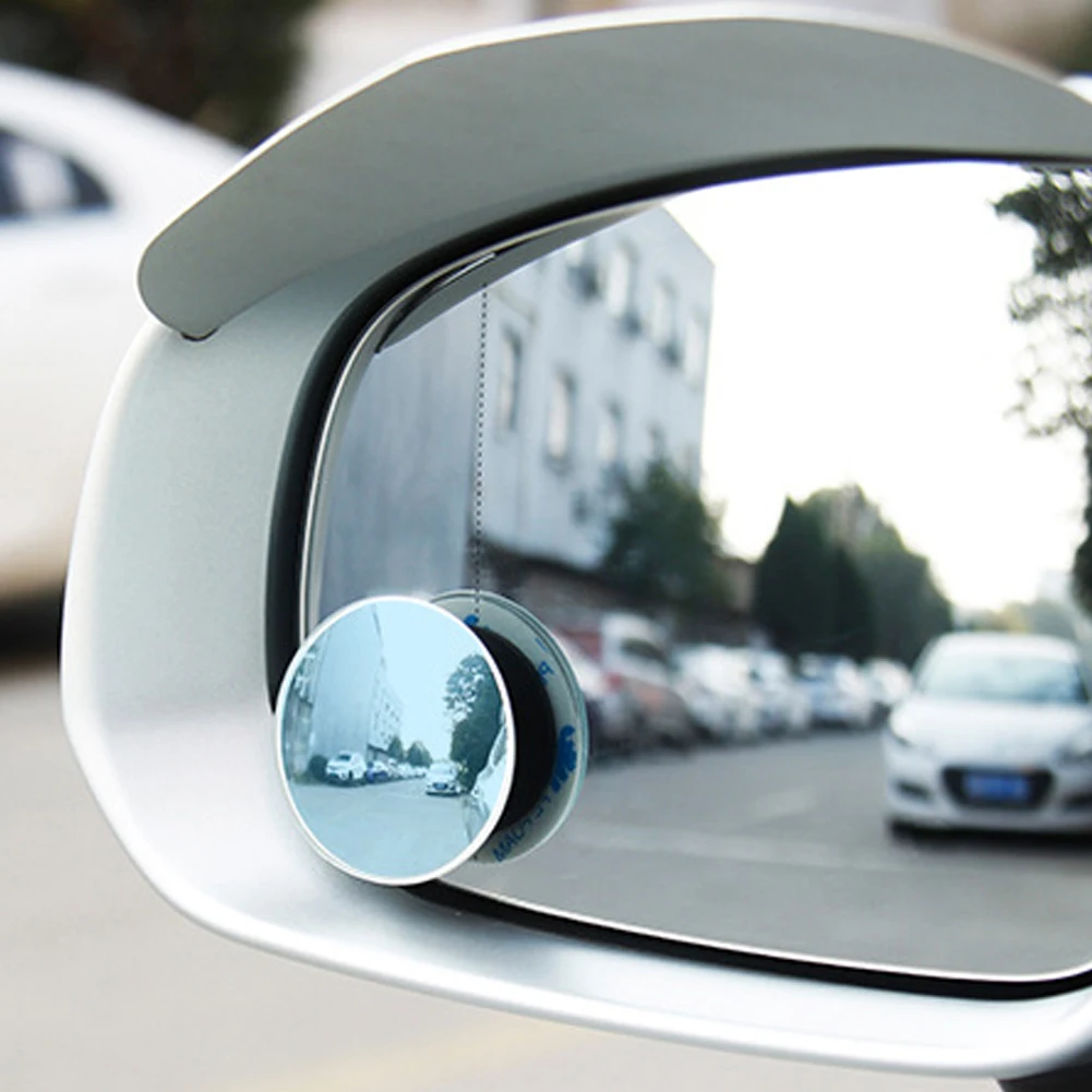 

1 Pair 360 Degree Car Styling Safety HD Frameless Blind Spot Mirrors Auxiliary Parking Wide Angle Rear View Mirror Auto Accessor