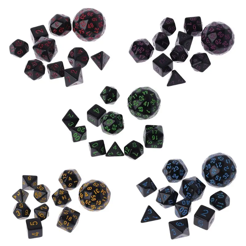 

10 Pcs/Set Game Multi Sided Dices Mixing Party Games Club Gifts for Creativ
