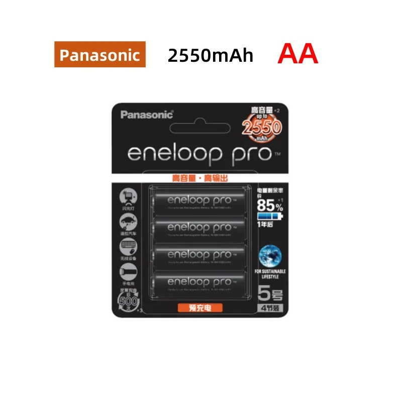 4-20 шт. Panasonic оригинальный Eneloop Pro AA 2550 мАч 1 2 В NI-MH фонарик для камеры игрушка