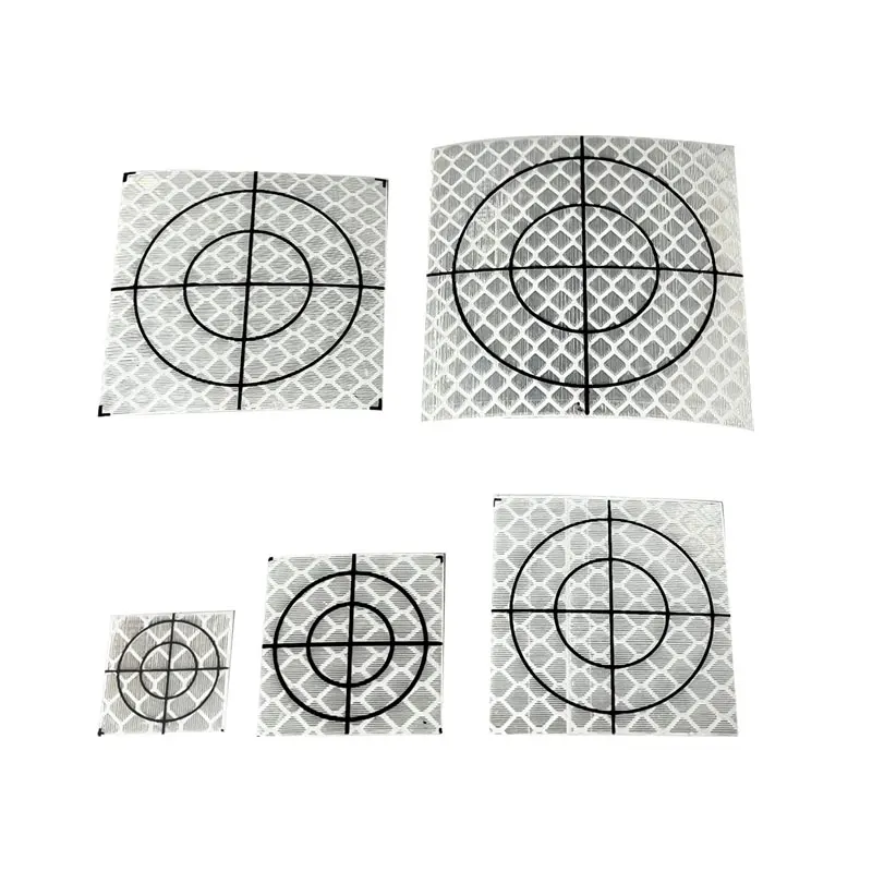 

100pcs Reflector Sheet White Reflective Tape Target Compatible Total Station Surveying 20/30/40/50/60mm