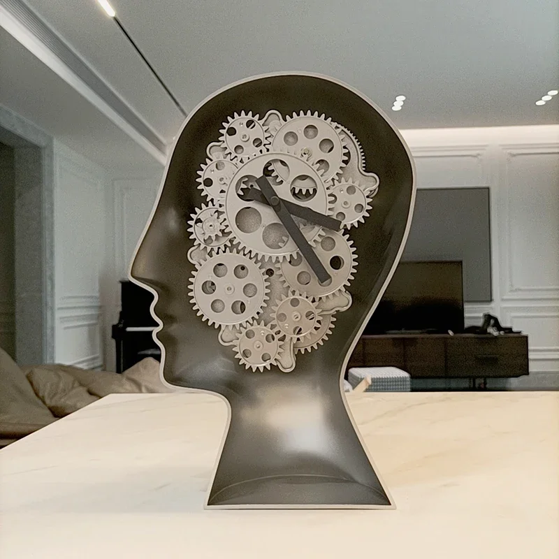 14 amarans montre de table engrenage механический horloges bureau horloge quartz