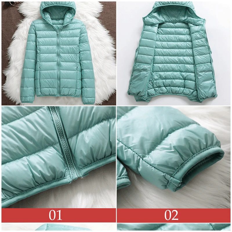 90% White Duck Down Jacket Women Autumn Winter Warm Coat Lady Ultralight Duck Down Jacket 2022 New Brand Female Windproof Parka