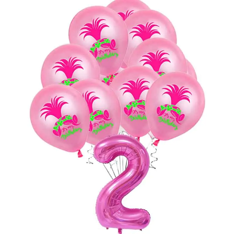 Мультяшные тролли фольгированный шар волшебный Гелиевый детская игрушка для