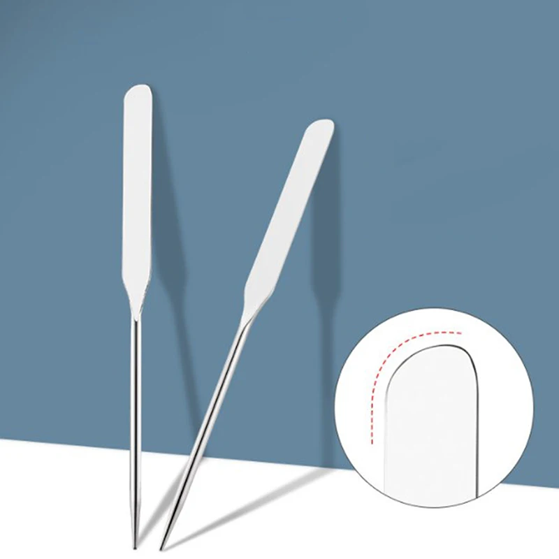 

Stainless Steel Mixing Spatula Tool Dual Heads Makeup Toner Spatula Stick Mixing Tool
