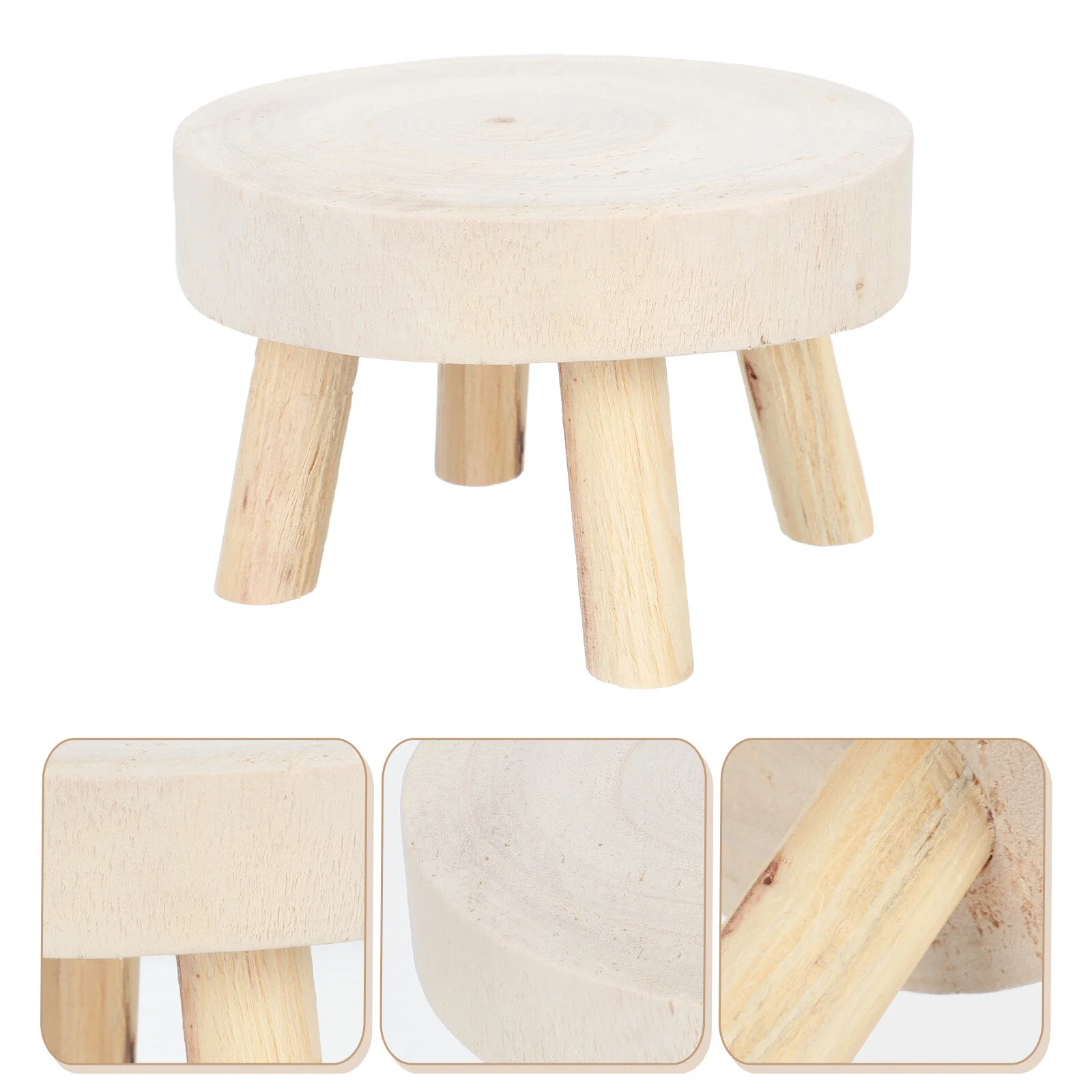 

Stool Wood Holder Flower Pot Pots Orchids Balcony Decor Display Stand Vertical Planter Rack