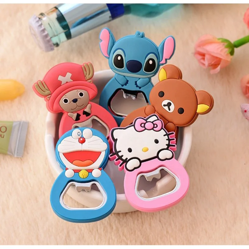 

Mini Cartoon Cute Beer Bottle Opener, Stainless Steel Refrigerator Sticker