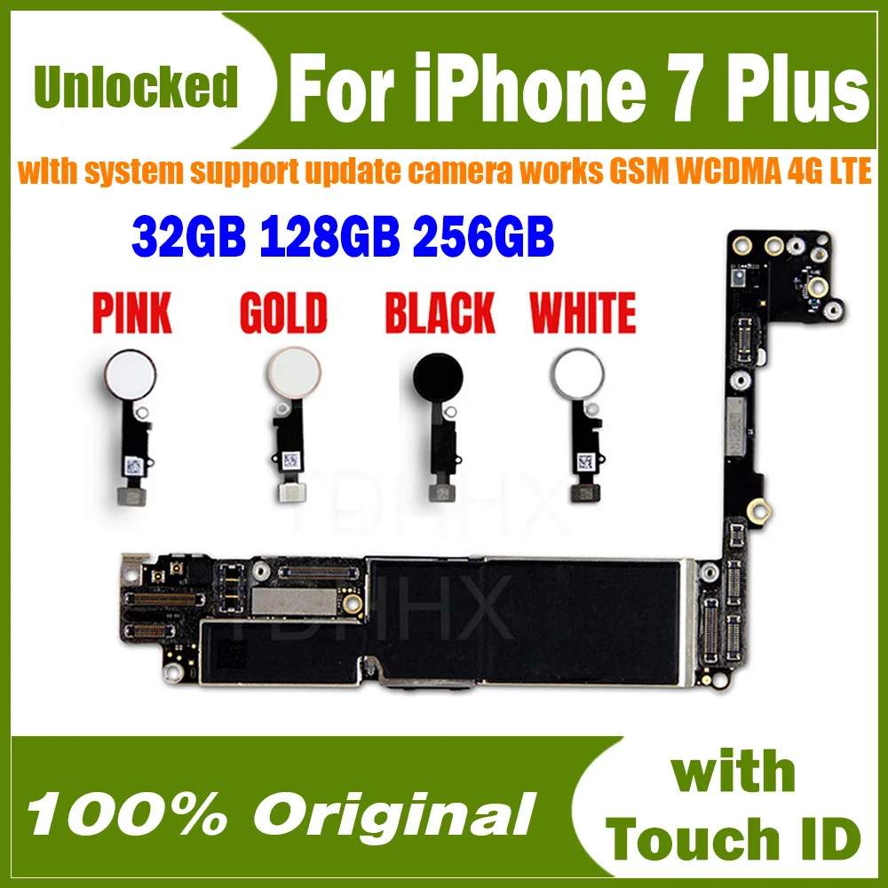 Бесплатная доставка Чистая материнская плата iCloud для iPhone 7 Plus с поддержкой iOS