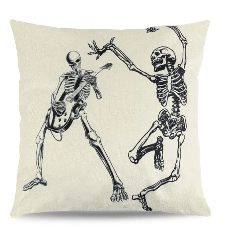 

Льняная наволочка с черепом 40x40/45x45/50x50/60x60