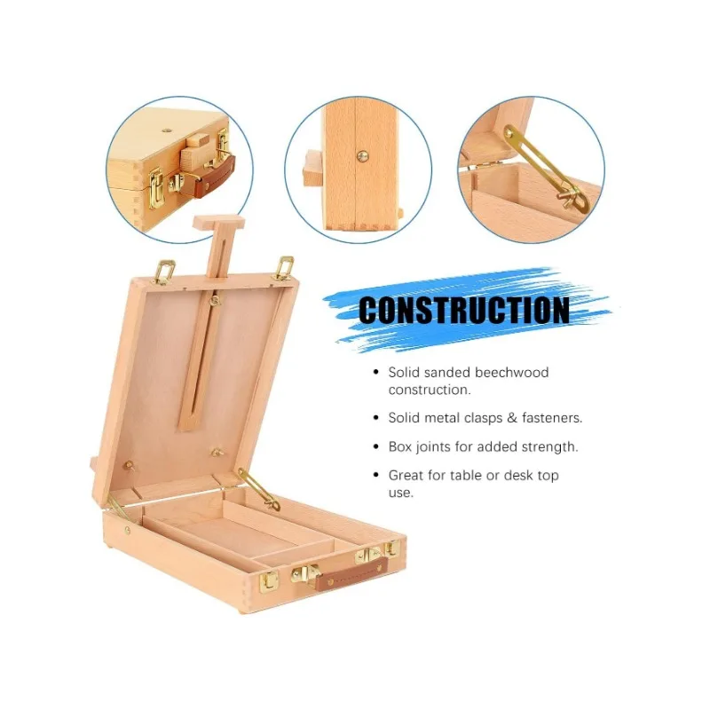 Коробка для художественных принадлежностей мольберт коробка эскизов хранения