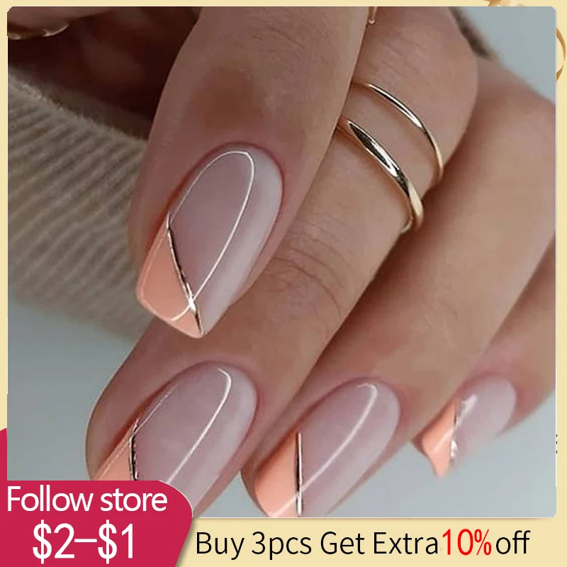 

1sheet Silver Gold Lines Stripe Nail Sticker Decals Metal Strip Nails Slider 3D Self Adhesive Design Nail Art Stickers Strips