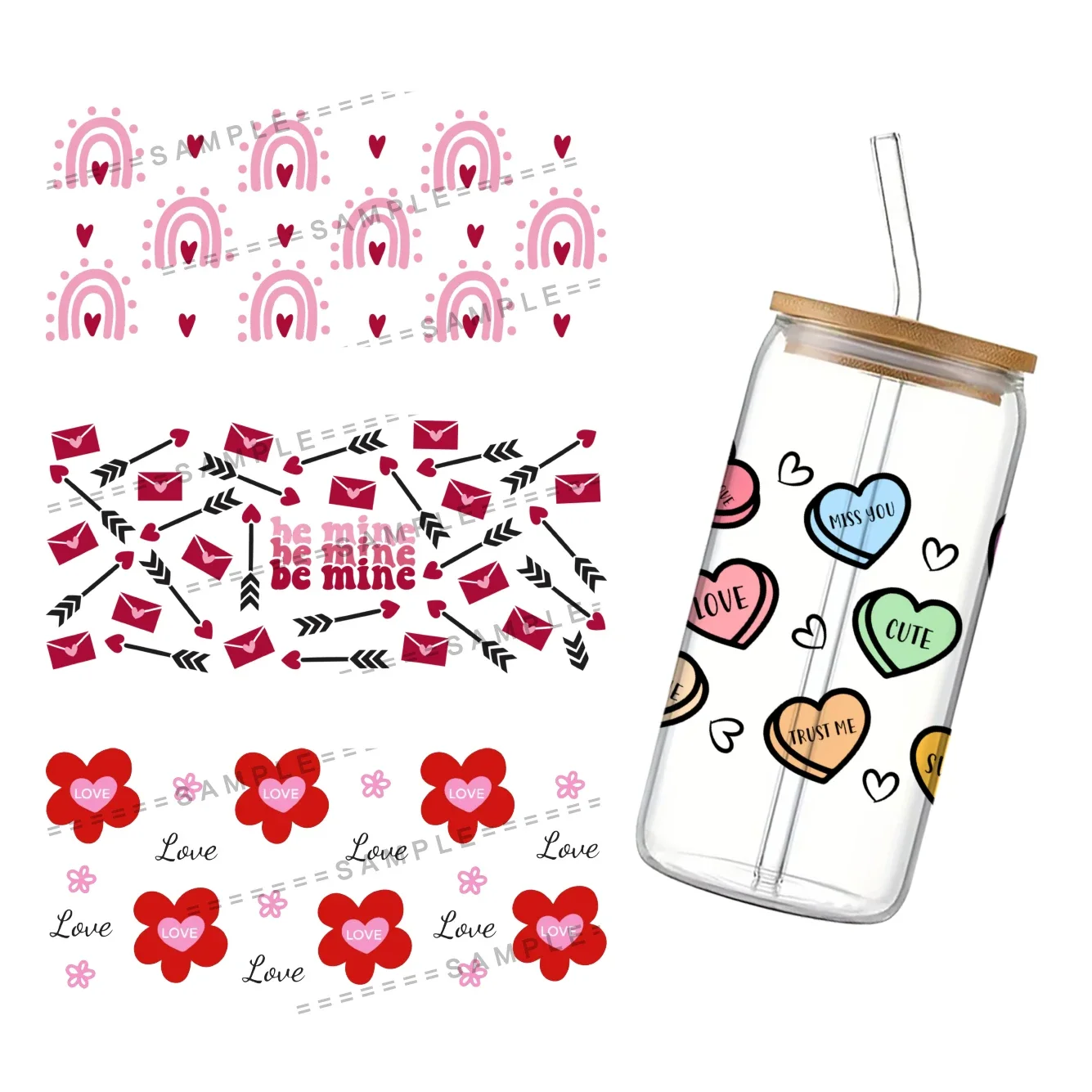 Валентинка для чашки Libbey 16 унций