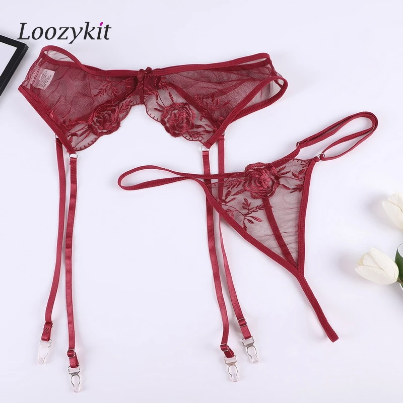 Сексуальное женское нижнее белье подвязка для чулок черный женский пояс с