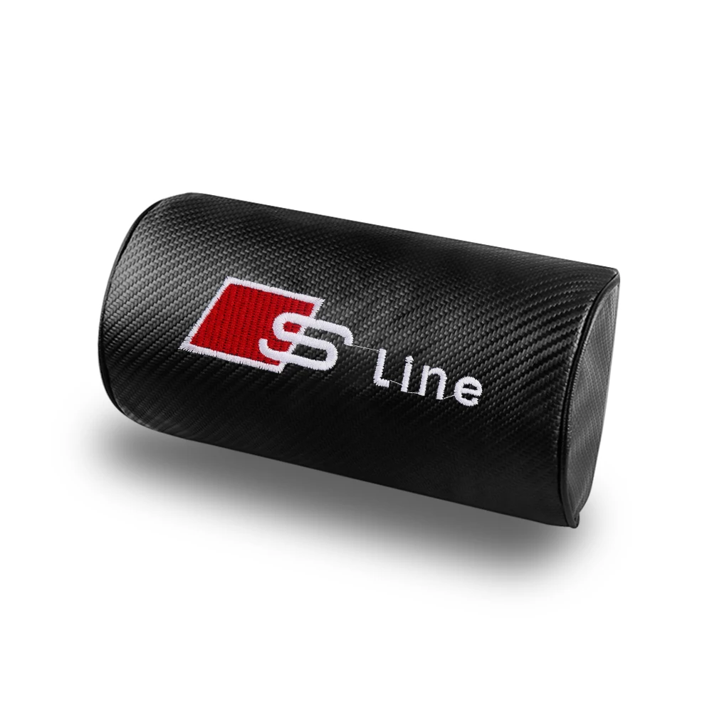 

Подушка для поддержки шеи автомобильного сиденья, подушка для подголовника, аксессуар для Audi SLine Q3 Q5 Q7 RS3 RS4 RS5 A3 A4 B5 B7 B9 A5 A6 C5 C6 C7