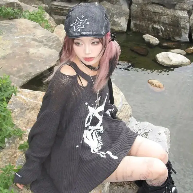 Женский вязаный свитер Aabi Style из хлопка