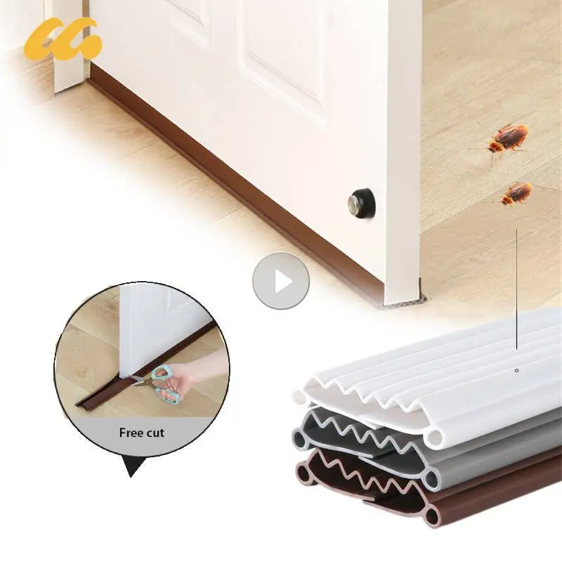 

PVC Under Door Draft Stoppers Weather Stripping Adjustable Door Sealing Strip Wind Blocker Noise Stopper Insulator Door Prevent