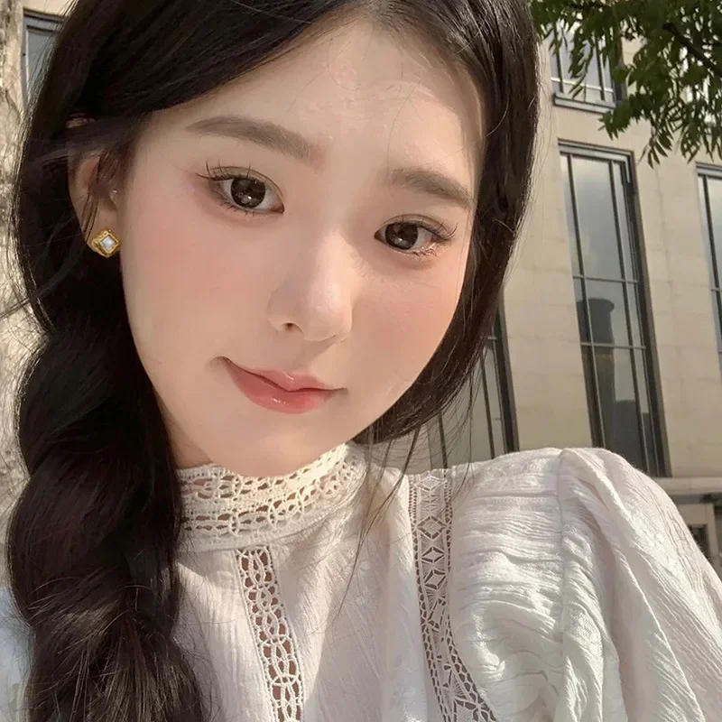 Элегантные универсальные серьги в французском стиле с жемчугом и ракушками