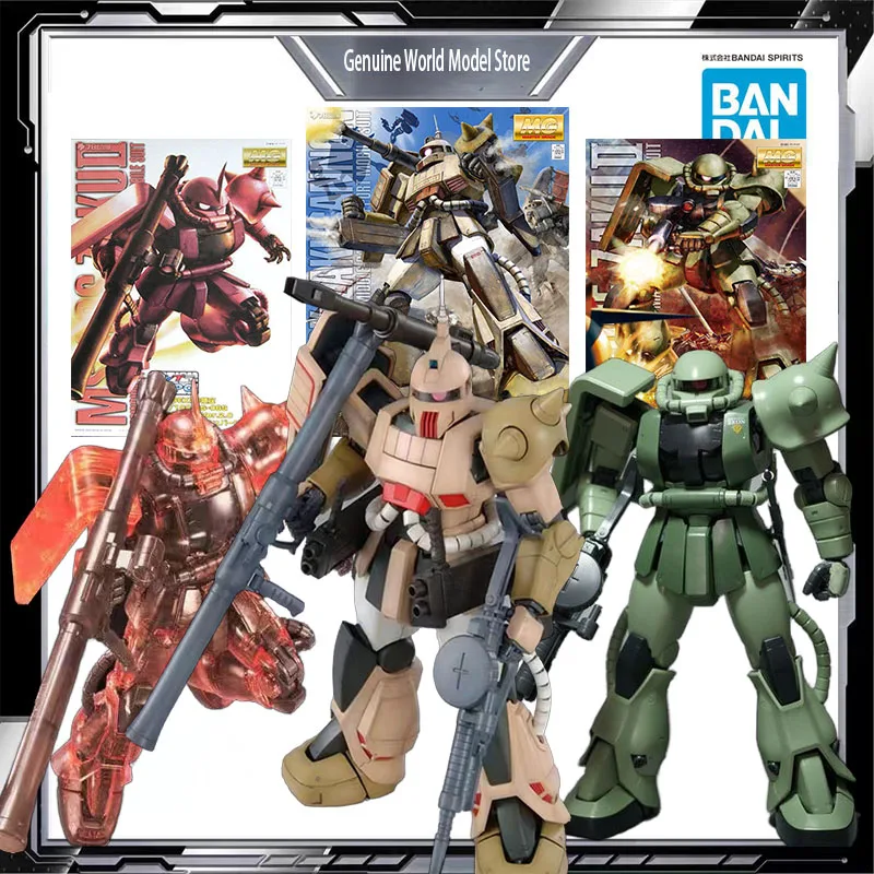 

Bandai Original MODEL KIT GUNDAM MG ZakuⅡ Commander Type 1/100 Anime Action Figure Assembly Model Toys Model Gifts For boys