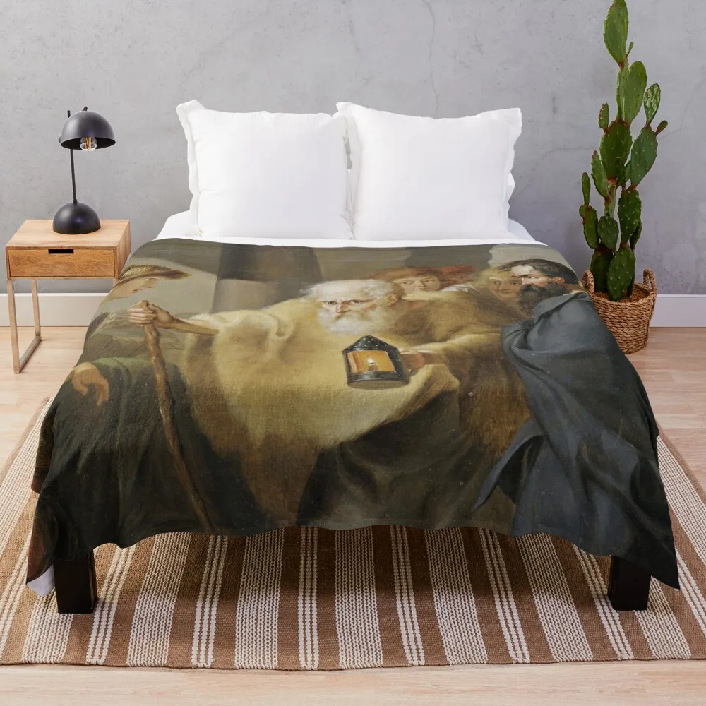 Диогены Поиск для честного человека с фонарем J. H. W. Tischbei 1780 HD Высококачественное