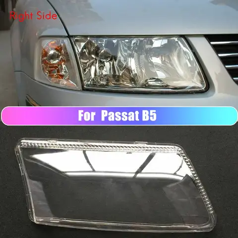 Пара Левая + Правая для автомобильной фары Passat B5 Крышка объектива абажура фары Крышка корпуса переднего фонаря