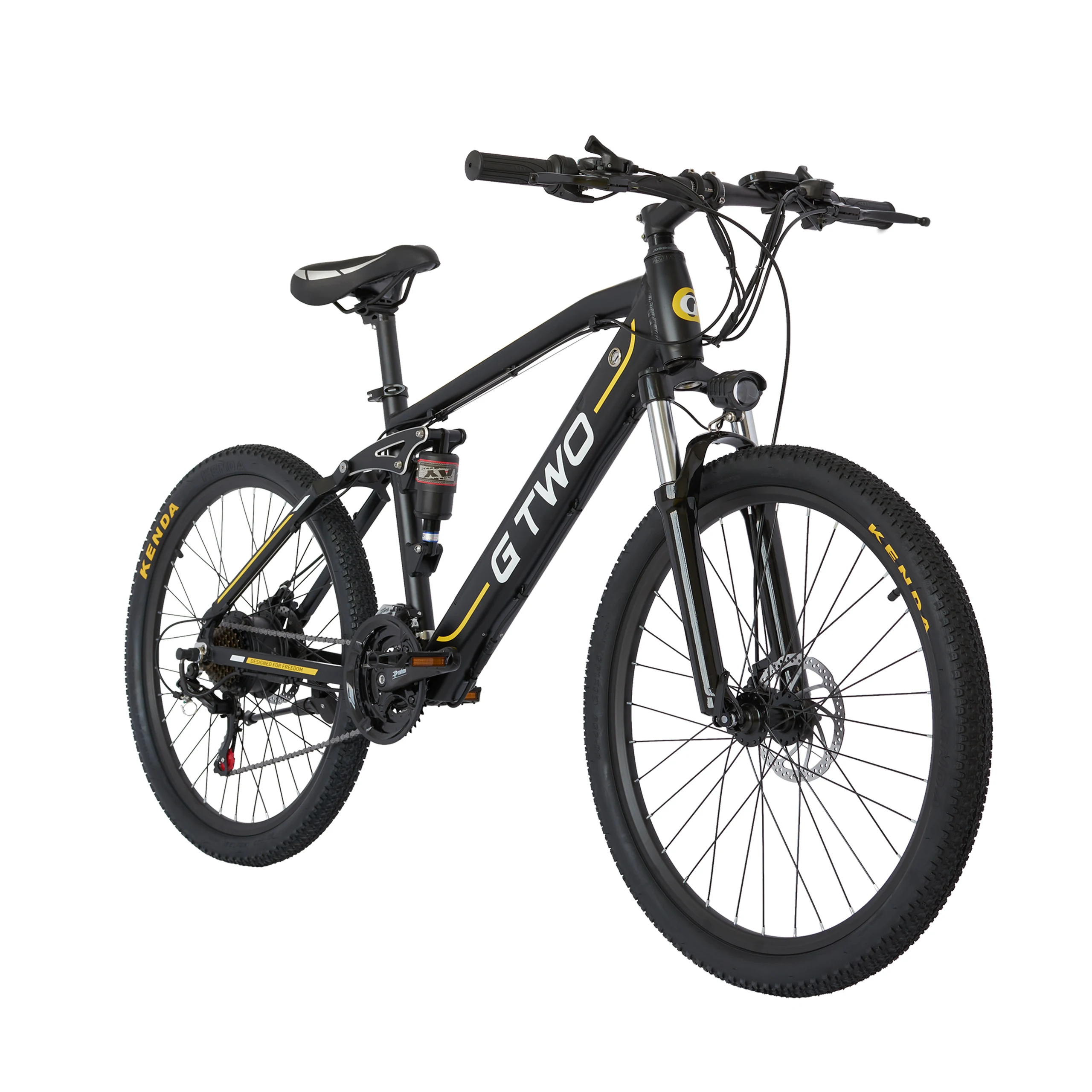 

26 Inch Electric Bike G2S 48V9Ah Lithium Removeable Battery 350W Rear Hub Motor 21S Shifter Double Suspension Kenda Tire